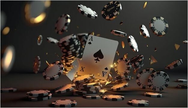 Contoh penempatan chip pada taruhan split dan corner di American Roulette